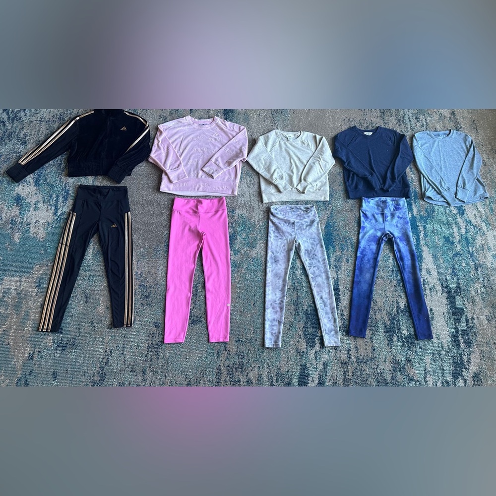 Girl’s Athleisure Lot Size Small 7/8: Nike, Adidas & Athleta